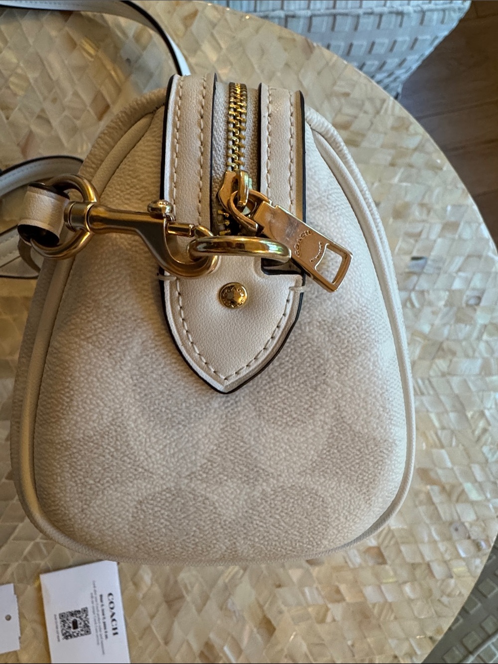 Coach Mini Rowan -Chalk/Glacier White - Picture 5 of 6